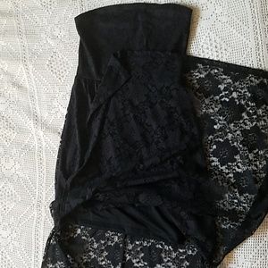 H&M Strapless Black Lace Dress